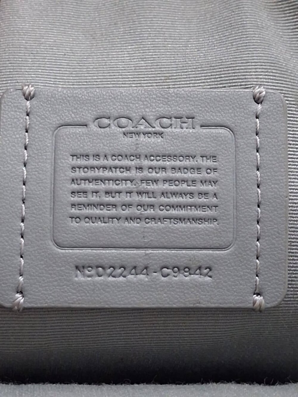Coach C9842 Multifunction Phone Pack Blue Purple Signature Crossbody